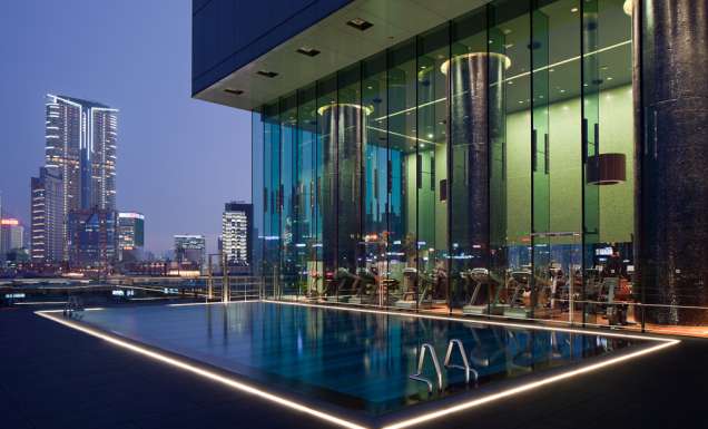 Pool views Hotel Icon Hong Kong