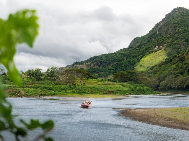 a Sigatoka River Safari jet boat ride