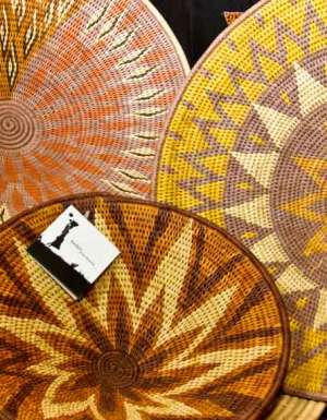 shopping woven baskets Namibia