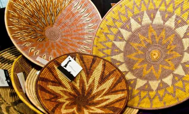 shopping woven baskets Namibia
