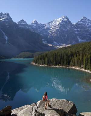 Moraine Lake near Banff, Alberta.