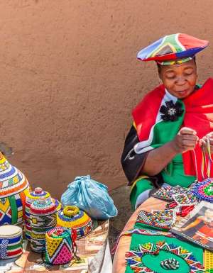 Vilakazi street, Soweto, zulu beadwork