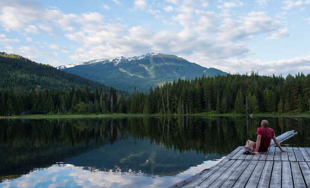 Lost Lake during Whistler's summer.
