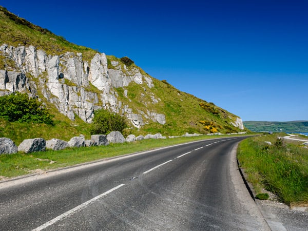 The Causeway Coastal Route outside Glenarm.