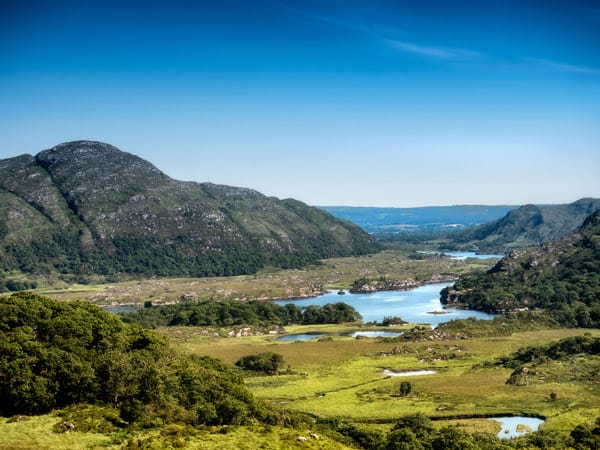 Ladies View of the Upper Lake at Ring of Kerry near Killarney, Ireland