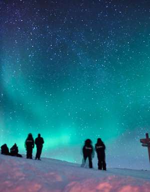 lights sky beautiful adventure aurora borealis
