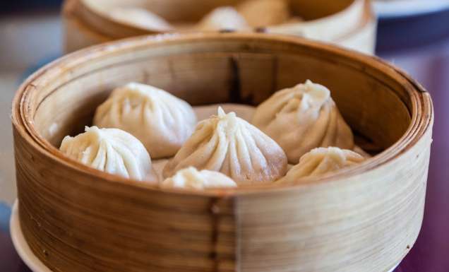 shengjian bao pan-fried pork buns Shanghai