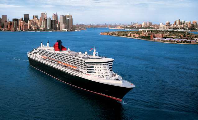cruise travel boat ocean liner new york Queen Mary 2 new