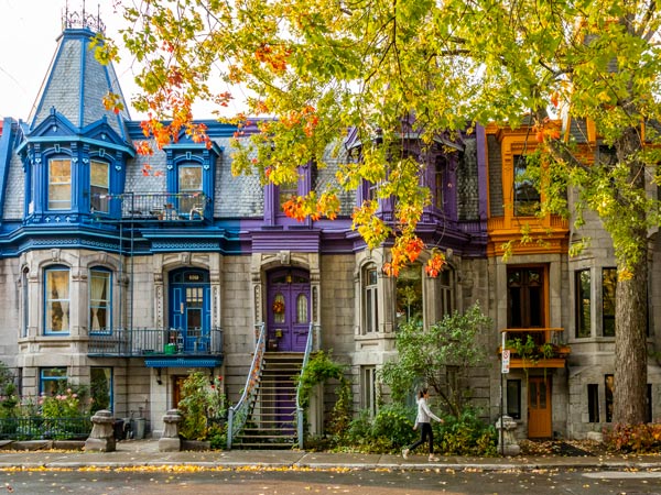 Old houses in Montreal. (Image: Eva Blue and Tourisme Montréal)