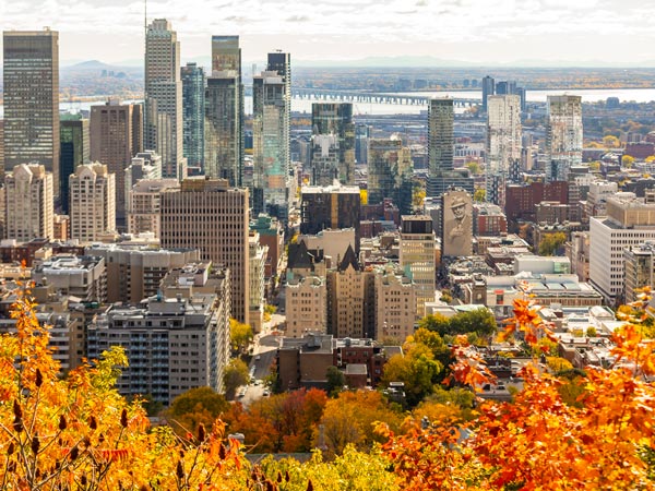 Citysacpe of Montreal in Canada. (Image: Eva Blue and Tourisme Montréal)