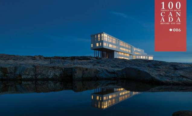 Perch yourself on the edge of the world at Fogo Island Inn