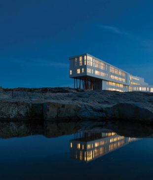 Perch yourself on the edge of the world at Fogo Island Inn