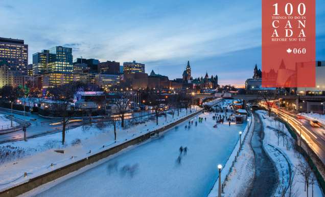 Glide along the world’s largest skating rink in Ottawa