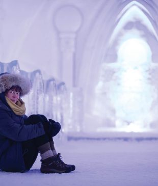 There’s a Canadian ice hotel that’s destroyed and rebuilt every year