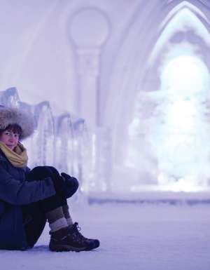 There’s a Canadian ice hotel that’s destroyed and rebuilt every year
