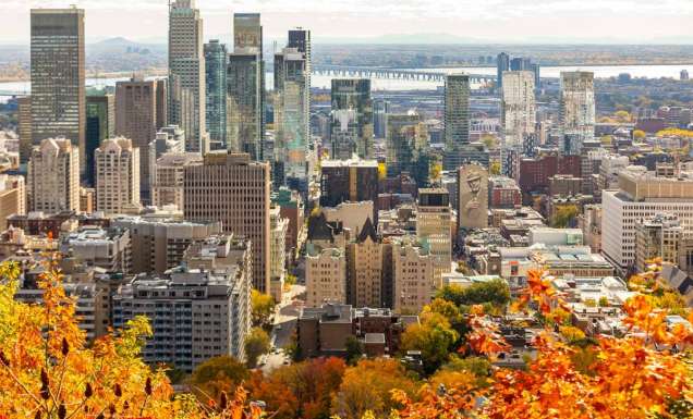 Citysacpe of Montreal in Canada. (Image: Eva Blue and Tourisme Montréal)