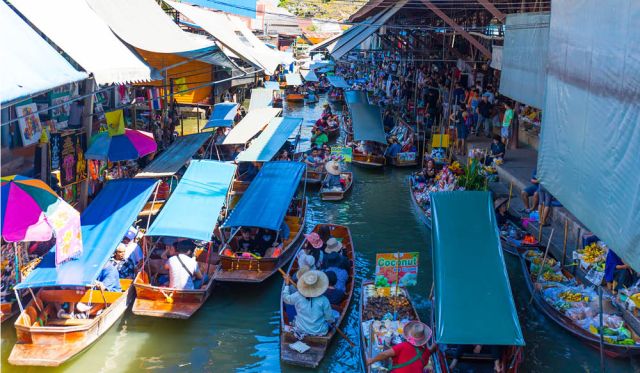 markets bangkok shopping food clothes discover sights bars art attractions