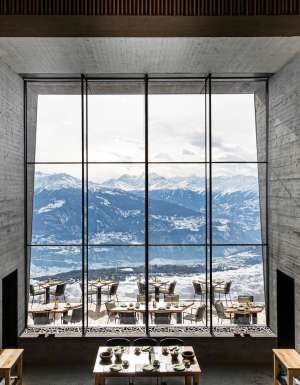 Switzerland by van campervan alps Chetzeron hotel europe