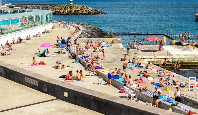 Portugal paradise water front relax beach monte santo Sete Cidades Ponta Delgada The azores