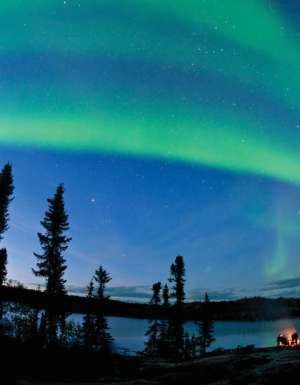 Watch the skies blaze from Canada’s remote Blachford Lake Lodge