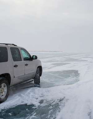 Watch an ocean become a highway in Canada, then drive it