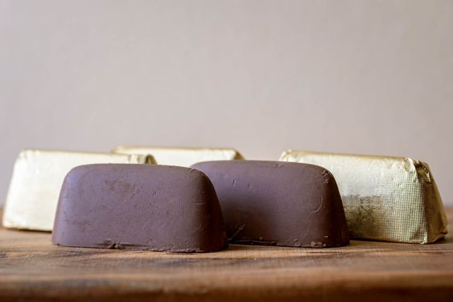 gianduja chocolate truffles Turin Piemonte by van