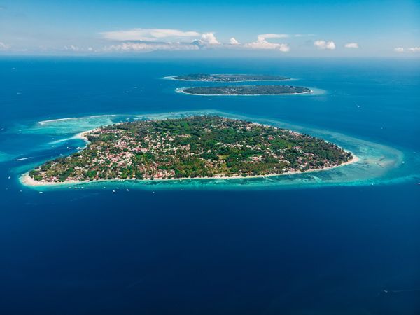 Gili Air, Gili Meno and Gili Trawangan Islands.