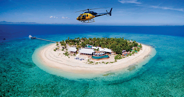 Helicopter tour Fiji