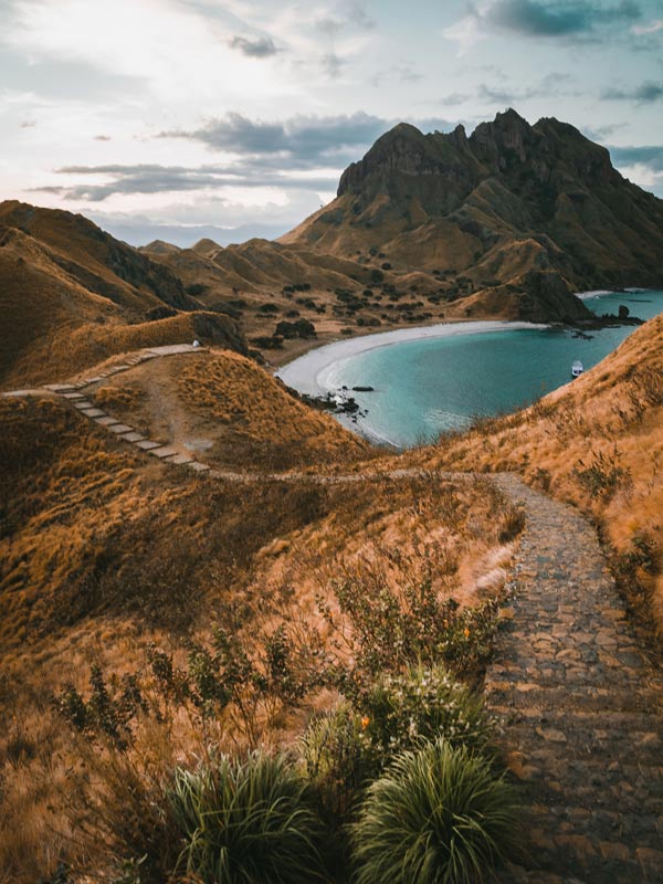 Sunset on Padar Island, Komodo National Park.