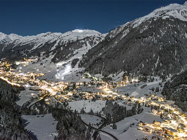 Sunset scenes at St Anton.