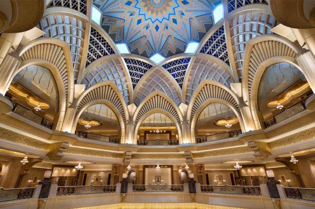 Emirates Palace Lobby Dome Abu Dhabi