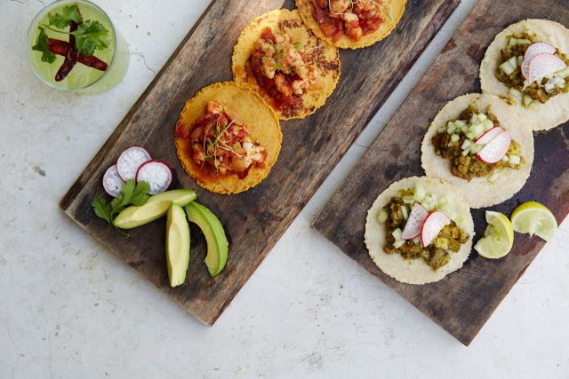 Tacos are served