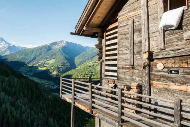 Swiss Alps mountain hut