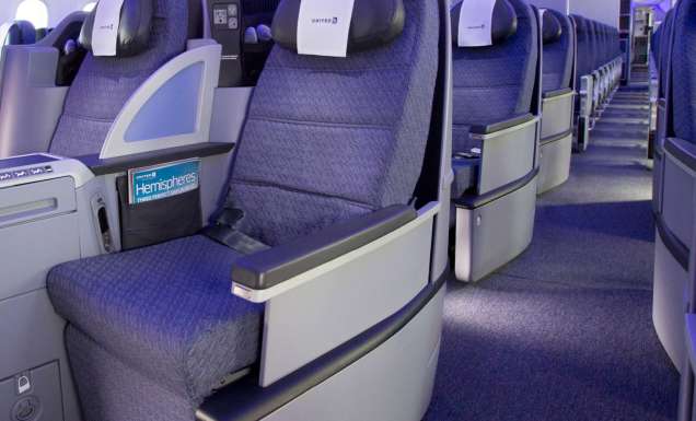 United Airlines Business Class.