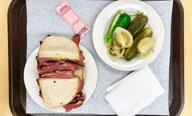 Pastrami on Rye from Katz's Deli, New York City.