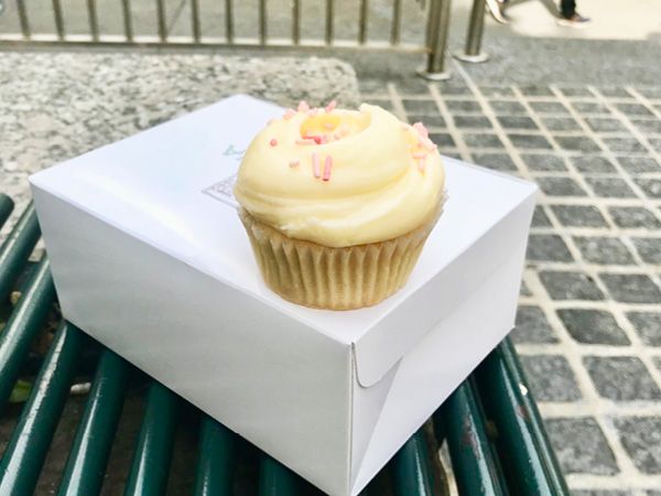 Cupcake at Magnolia Bakery, New York City.