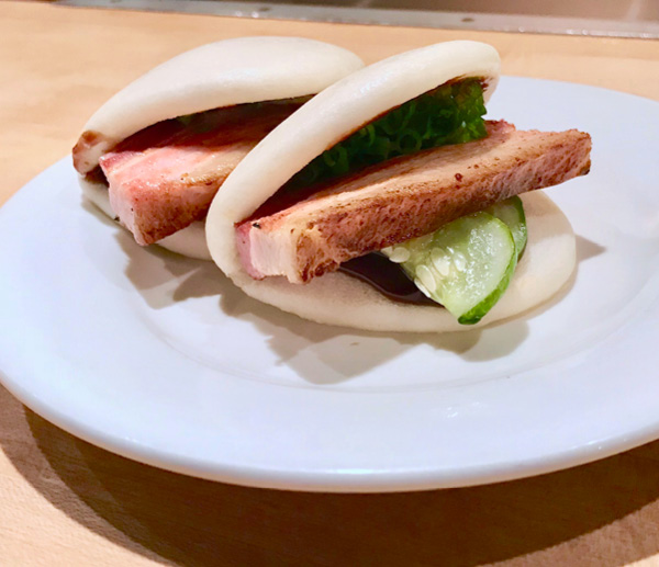 Pork buns at Momofuku Noodle Bar.