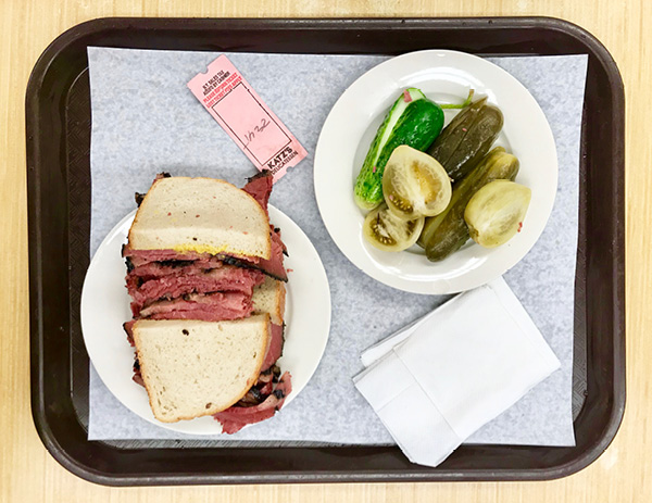 Pastrami on Rye from Katz Deli, New York City.