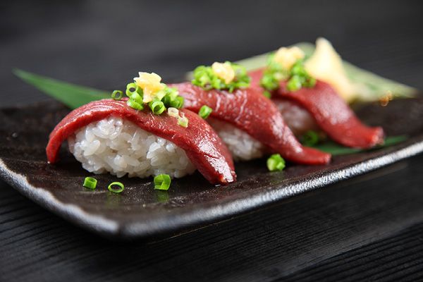 Basashi is raw horse meat