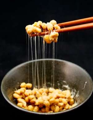 Raw Egg on Rice with Natto