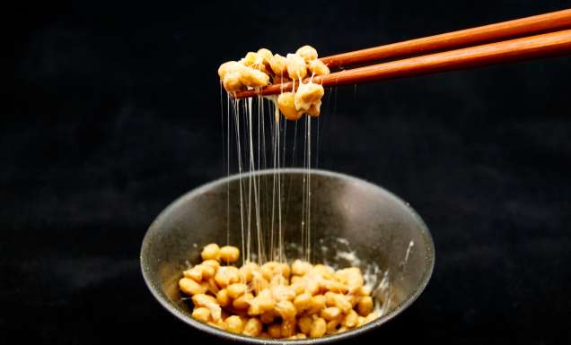 Raw Egg on Rice with Natto