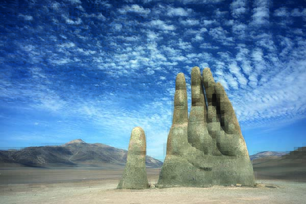 Atacama desert sculpture