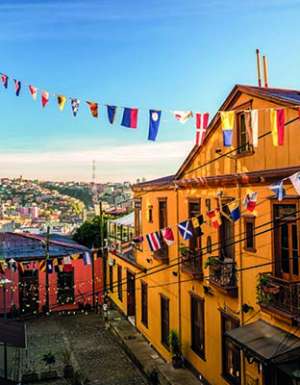 Street with flags
