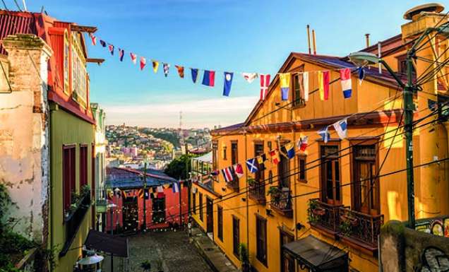 Street with flags