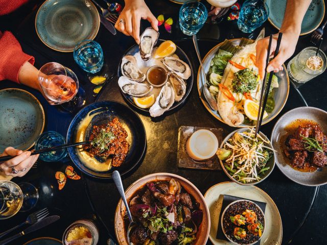 dining at Blue Kanu, Queenstown