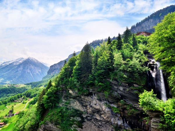 Reichenbach Falls are a series of waterfalls on the Reichenbach stream in the Bernese Oberland region of Switzerland where Sherlock Holmes met his end.