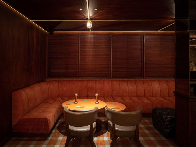 the moody interior of Segno Bali