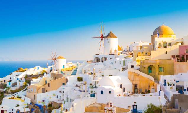 The Sunrise in Oia.