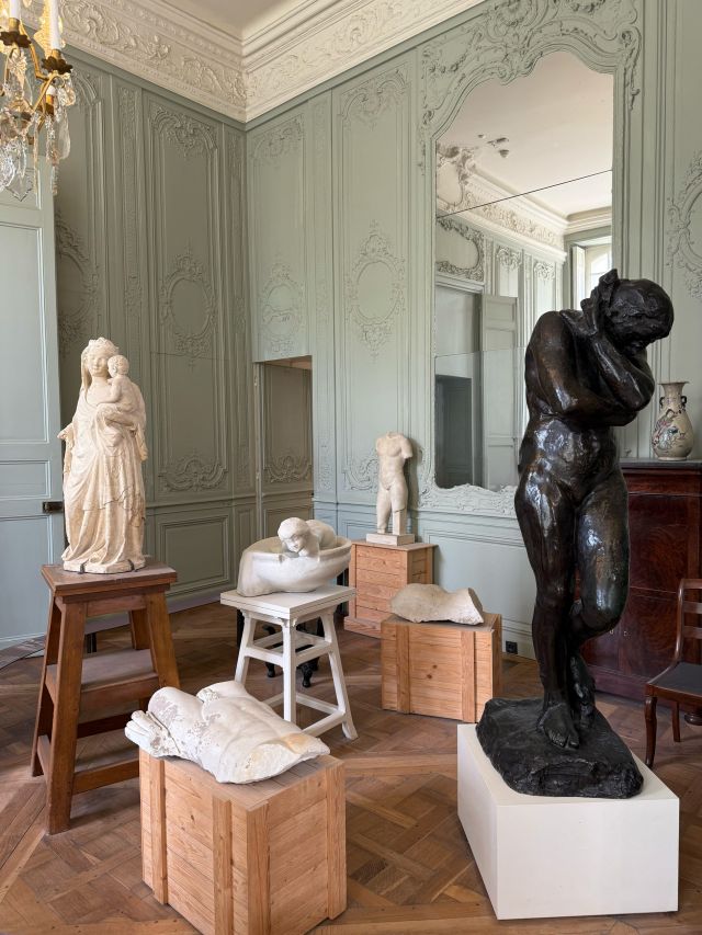 a gallery space at the Musée Rodin