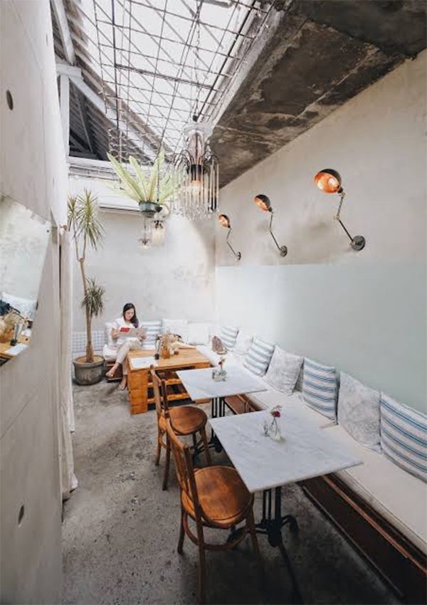 Minimalist interiors at Crumb and Coaster